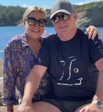 Bartina Koeman with her husband Ronald Koeman.